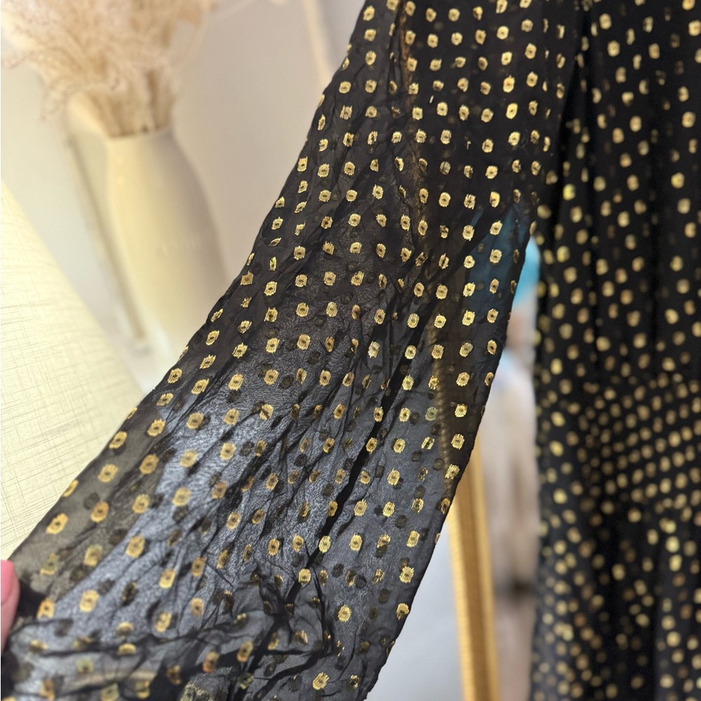 A.L.C. Sidney Metallic Dot Dress - Picture 6 of 12